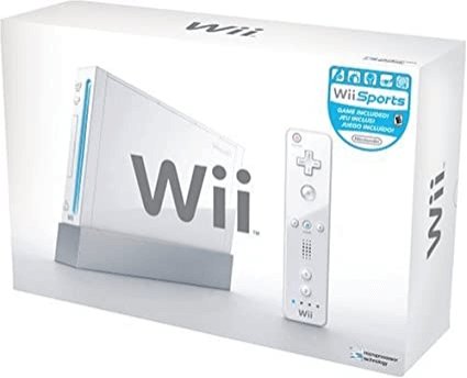 White Wii System box art for Wii